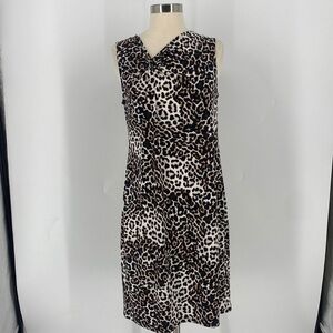 Chicos Animal Print Sleeveless Mini Dress